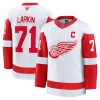 Detroit Red Wings Fanatics Premium Dylan Larkin 2024-25 Auswärts Weiss Trikot - Herren